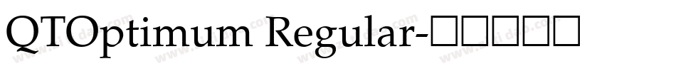 QTOptimum Regular字体转换